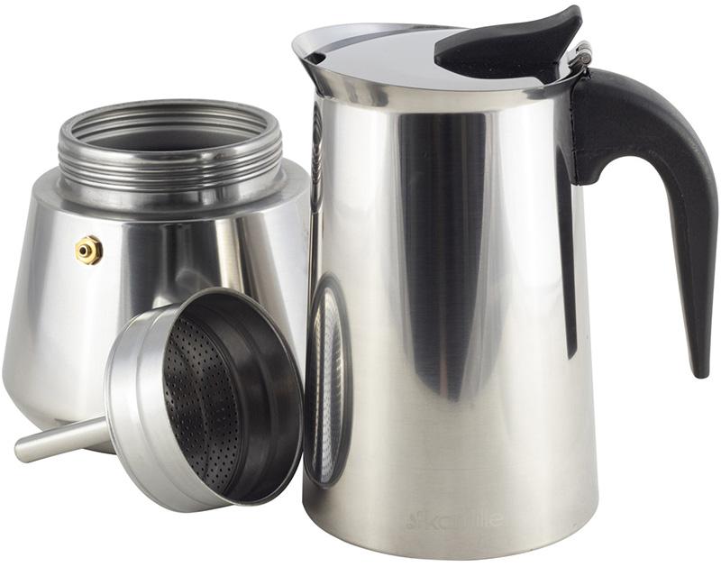 Kamille 600ml 12-cup geyser coffee maker, gloss KM-0553