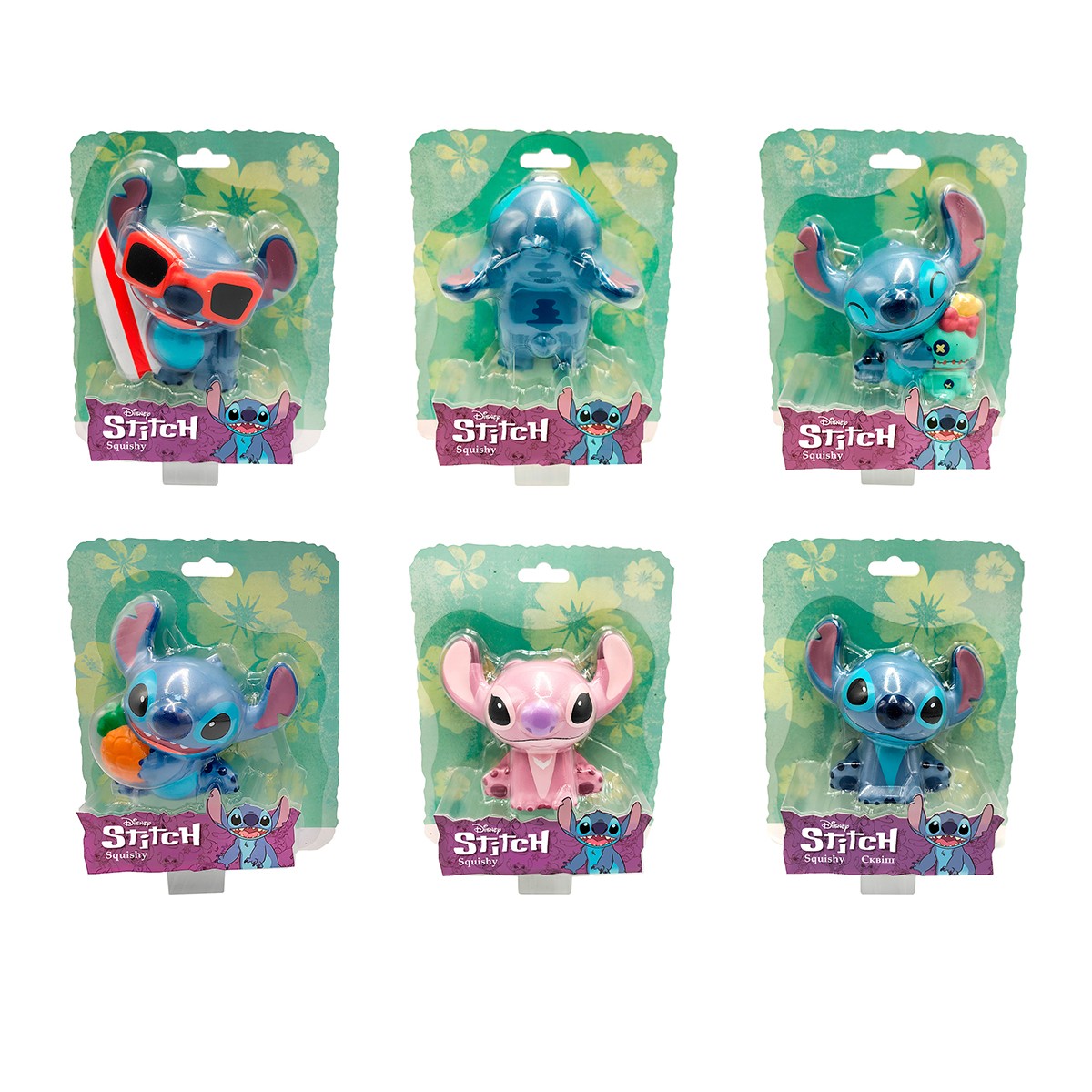 Disney's Stitch & Friends Series Squish Toy Display (8 pcs.)
