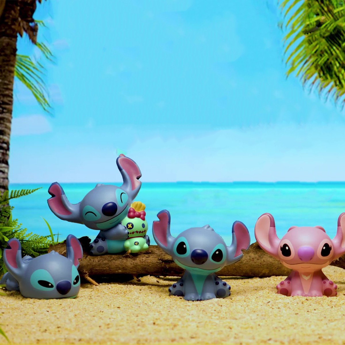Disney's Stitch & Friends Series Squish Toy Display (8 pcs.)