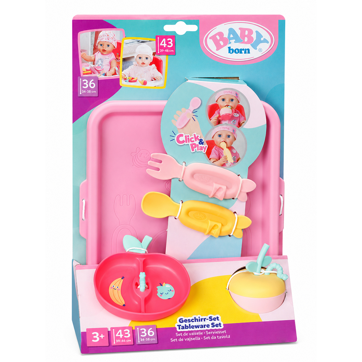 Набор посуды для куклы Baby Born – Милое кормление