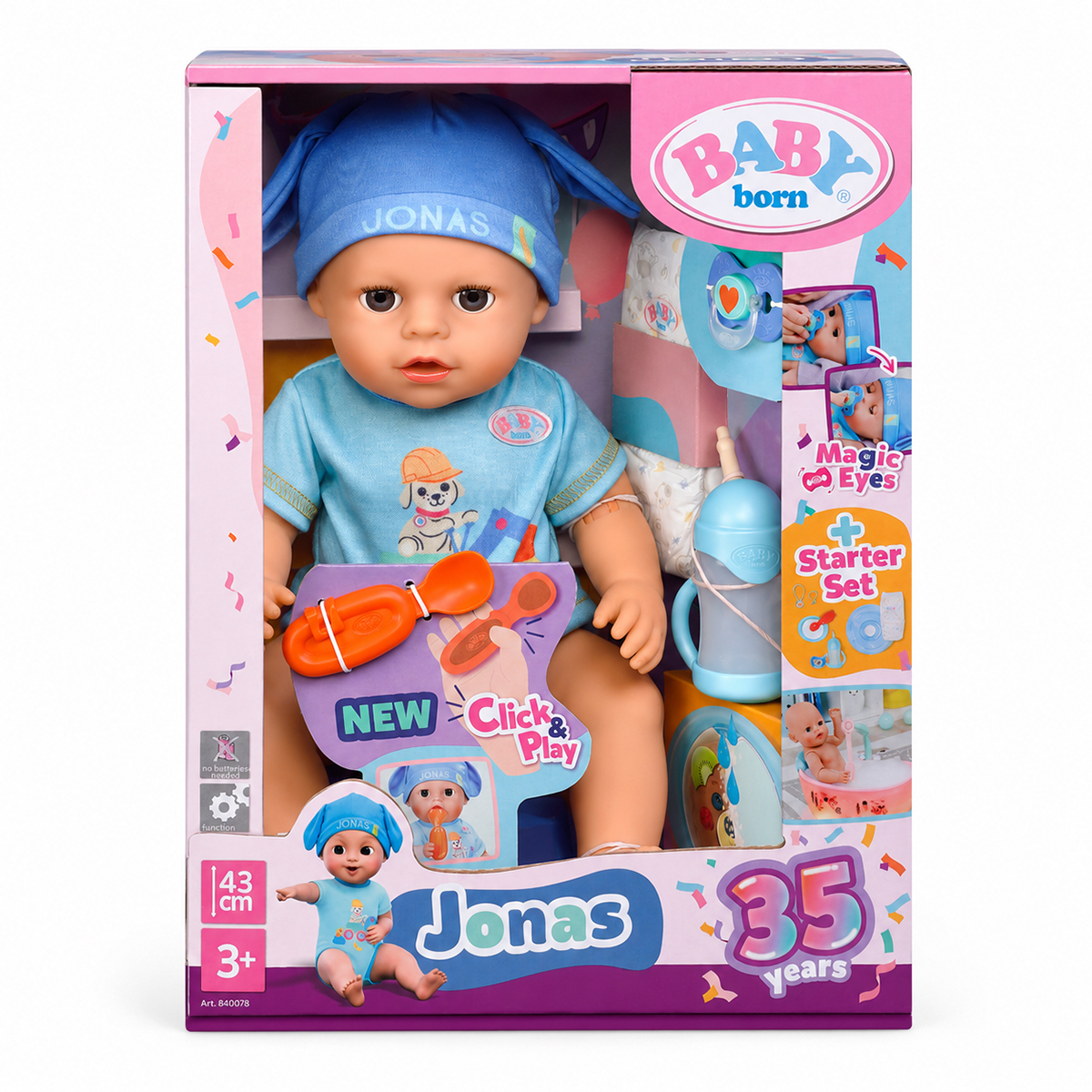 Baby Born Click and Play doll – Jonas