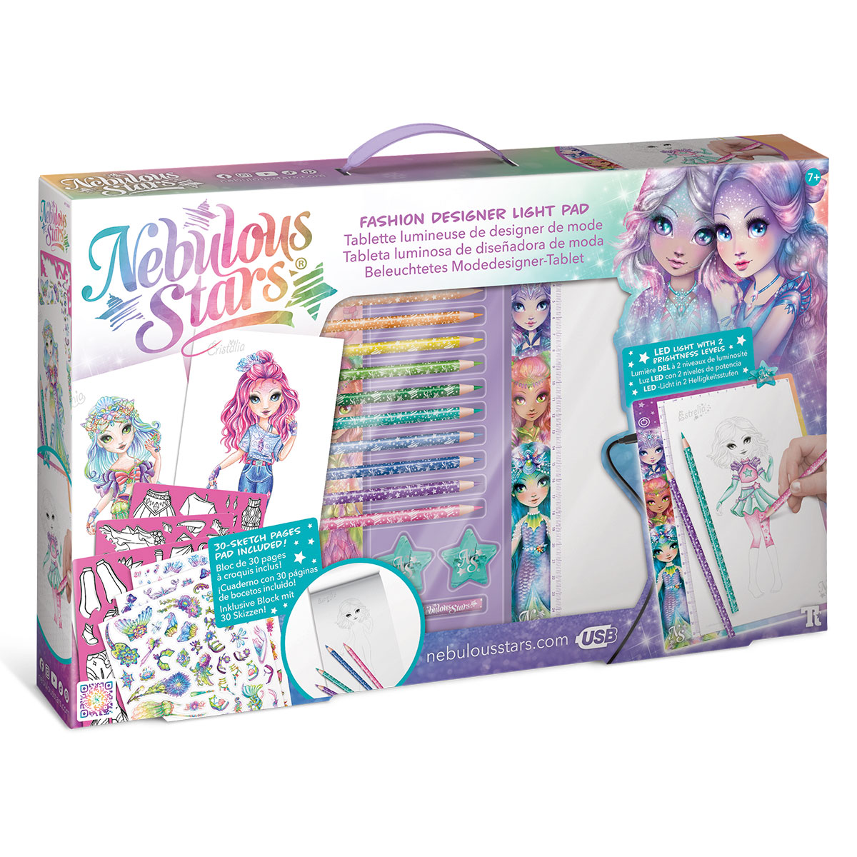 Art Set with Light Table Nebulous Stars - Fashion of Foggy Stars