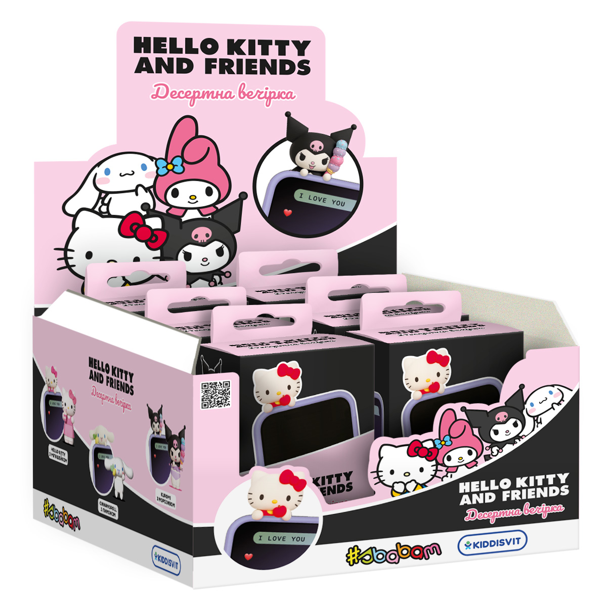 Дисплей колекційних іграшок серії Hello Kitty – Десертна вечірка (12 шт.)