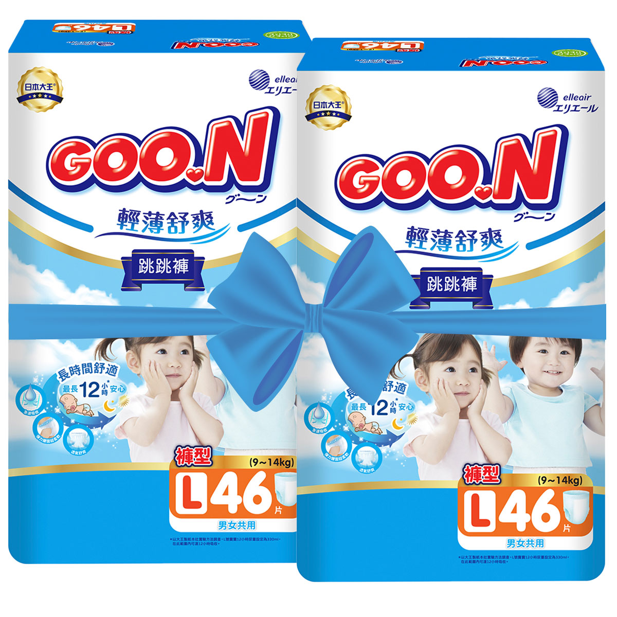 Goo.N Slim & Comfort Diaper Трусики (розмір 4(L), 9-14 кг, 92 частини)