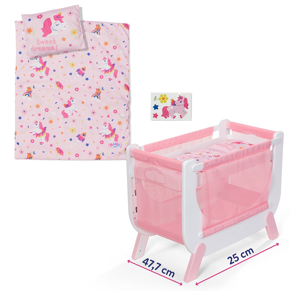 BABY born Doll Crib – Unicorn Dreams
