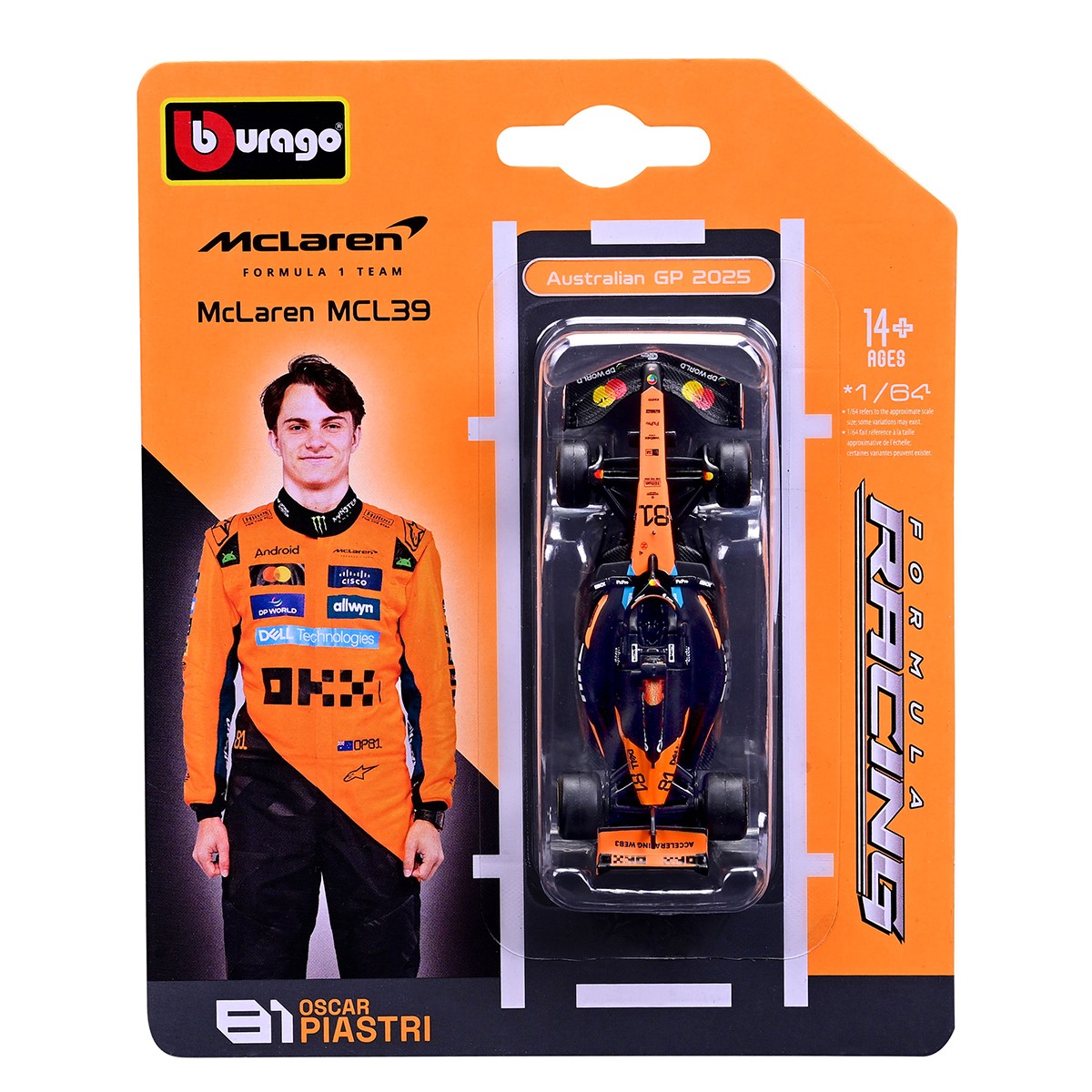 Автомодель - McLaren F1 MCL39 (2025) (1:64) Автомодель - McLaren F1 MCL39 (2025) (1:64)
