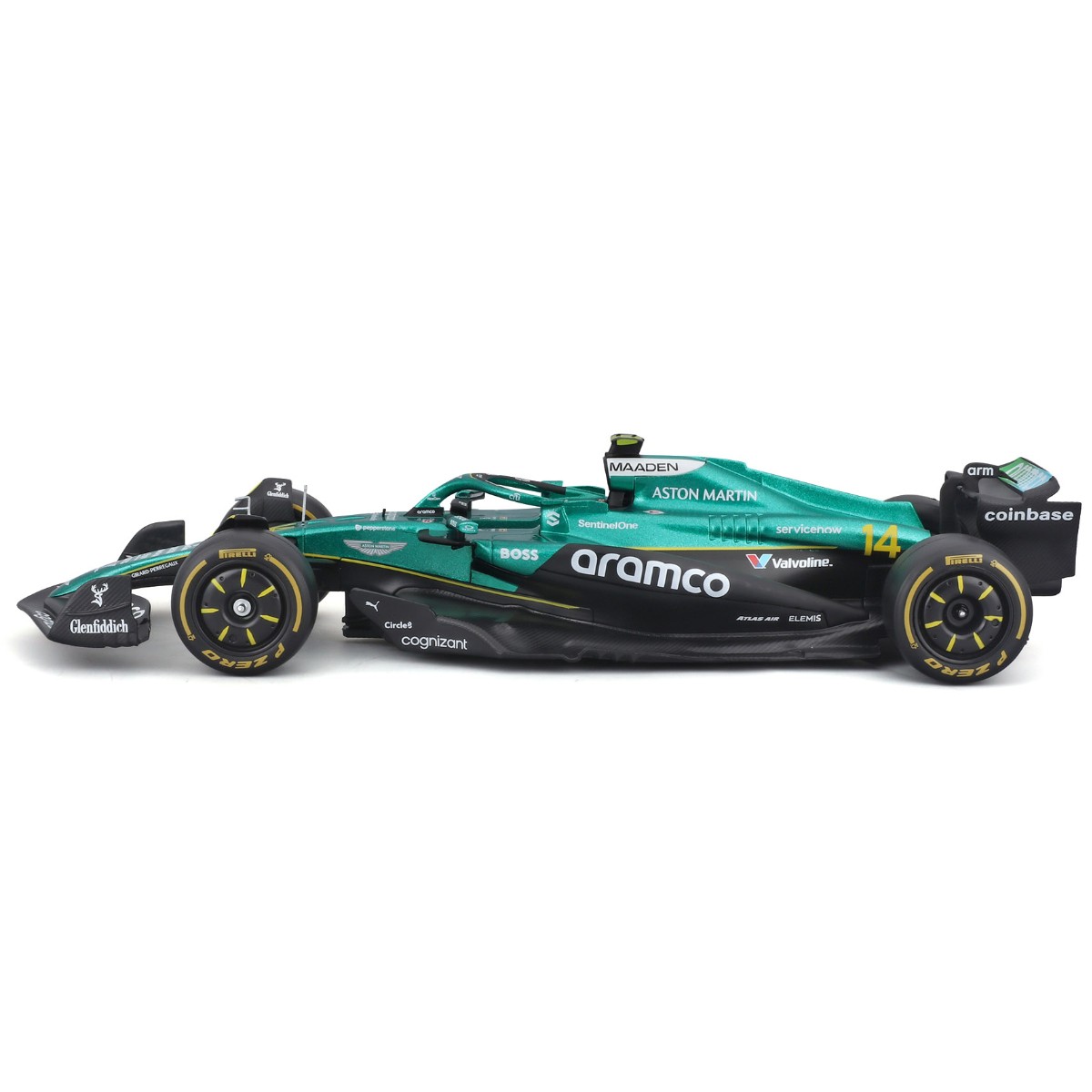 Автомодель с фигуркой – Aston Martin AMR25 (2025) (1:24)