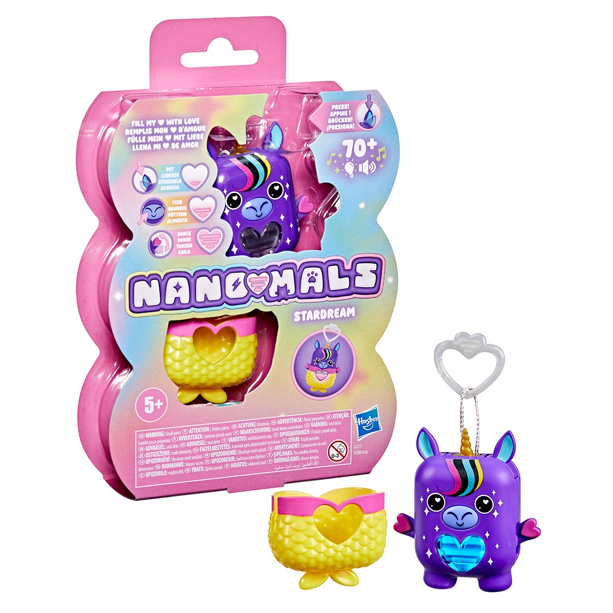 Интерактивная игрушка Nanomals S1 – Фиолетовый единорог