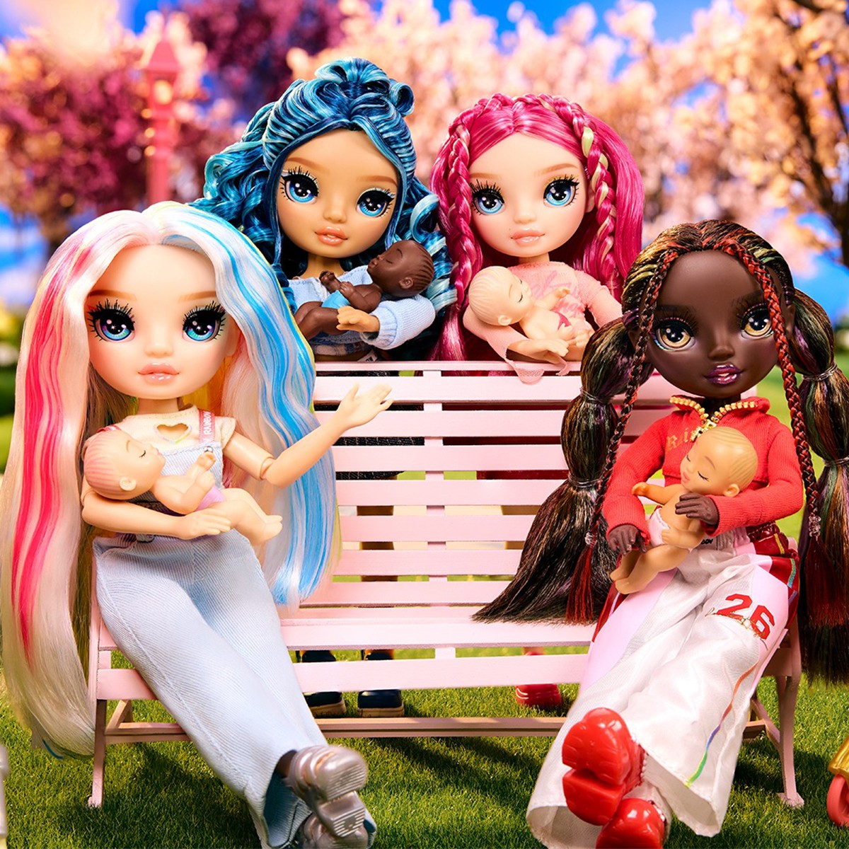 Ігровий набір із ляльками Rainbow High із серії Junior High Babysitters — Амая