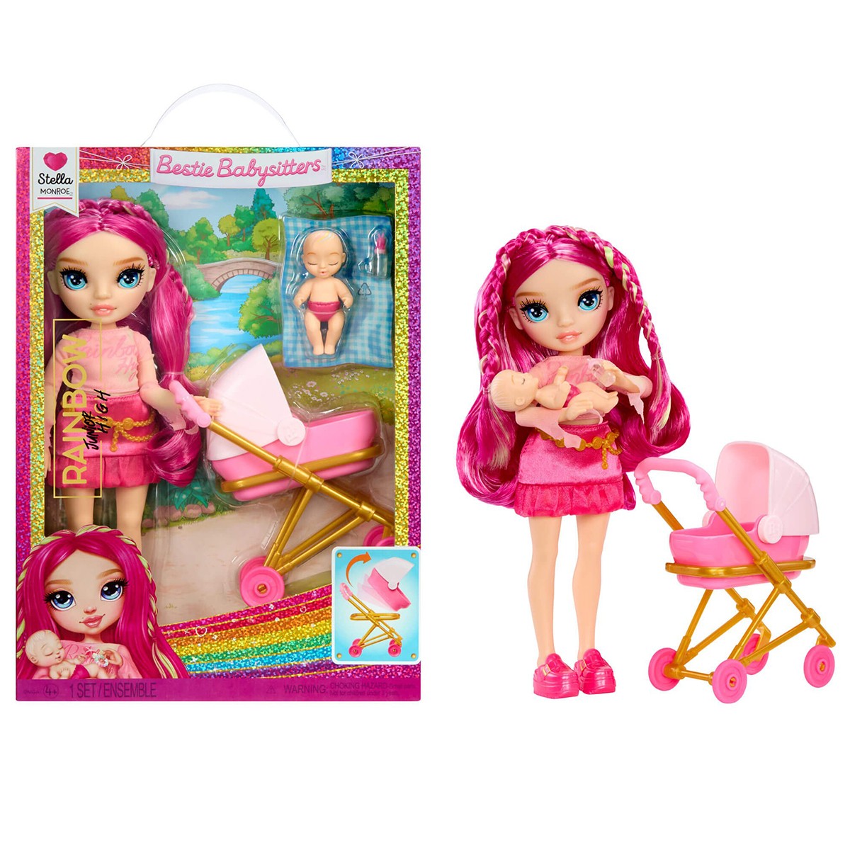 Ігровий набір з ляльками Rainbow High серії Junior High Babysitters — Стелла