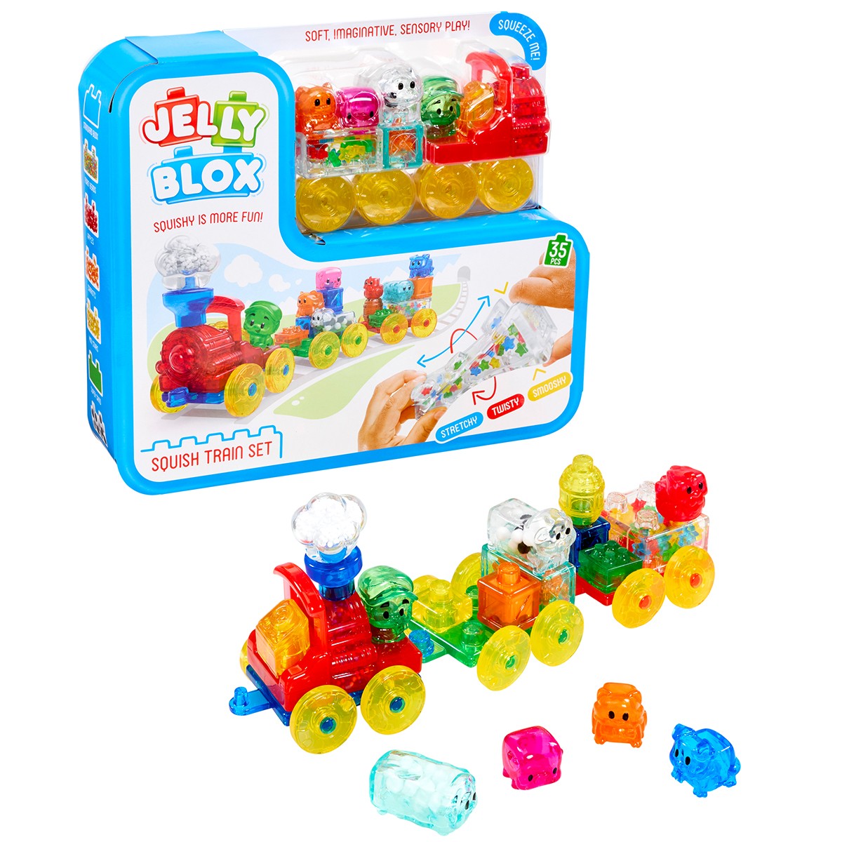 Сенсорный конструктор Jelly Blox - Поезд Сенсорный конструктор Jelly Blox - Поезд