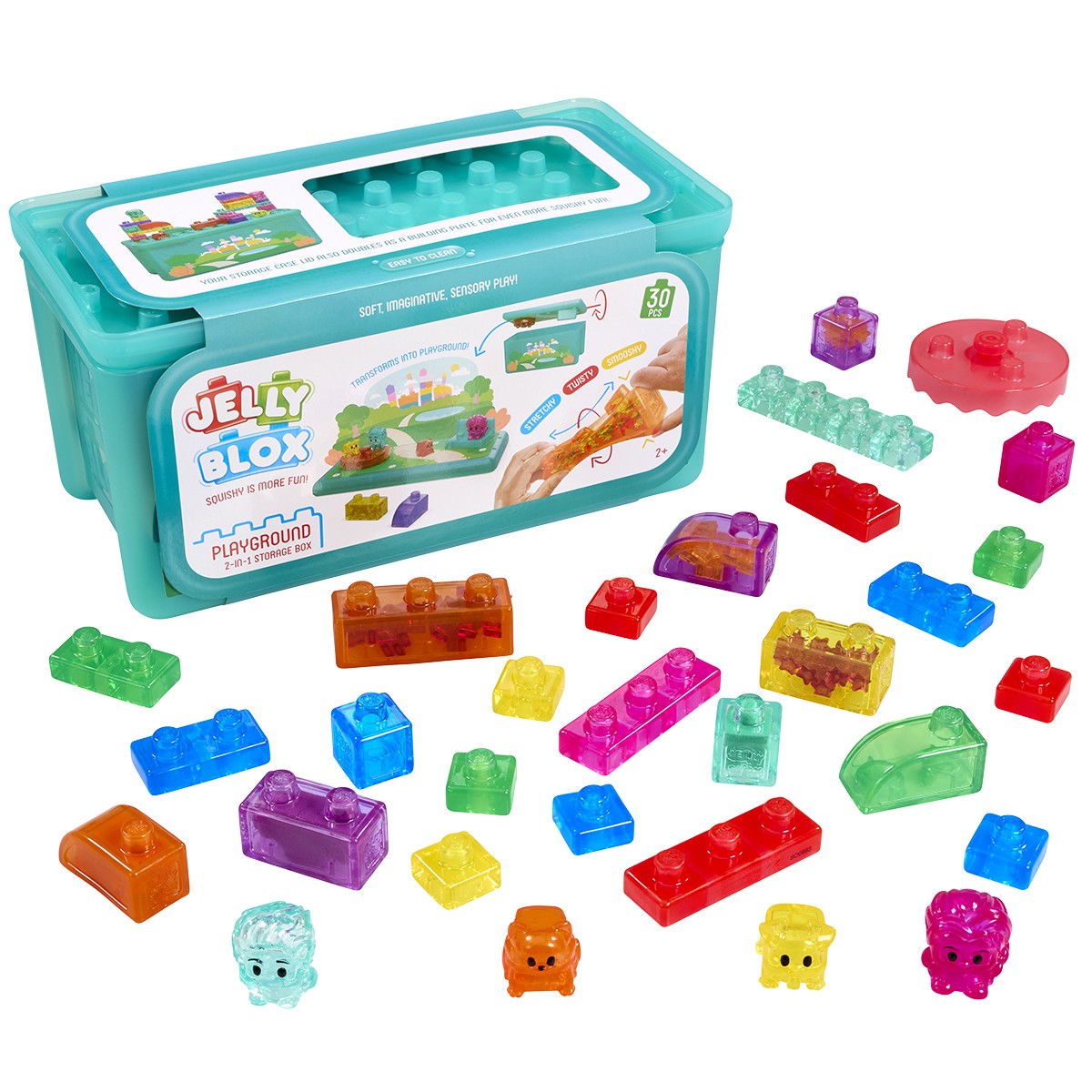 Сенсорный конструктор Jelly Blox - В кейсе 2 в 1: игровая площадка Сенсорный конструктор Jelly Blox - В кейсе 2 в 1: игровая площадка