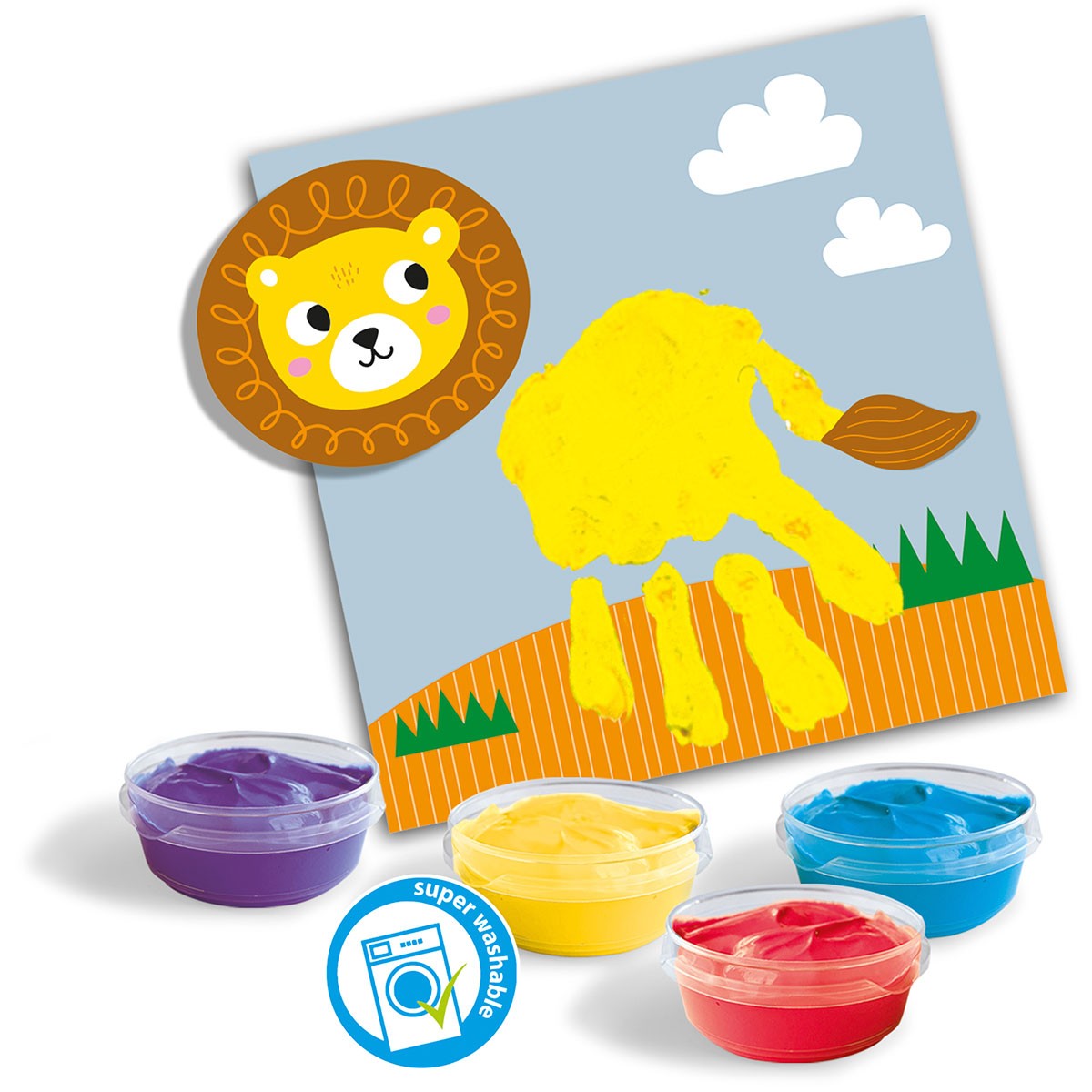 "My First" Creative Set with Finger Paints - Draw an Animal