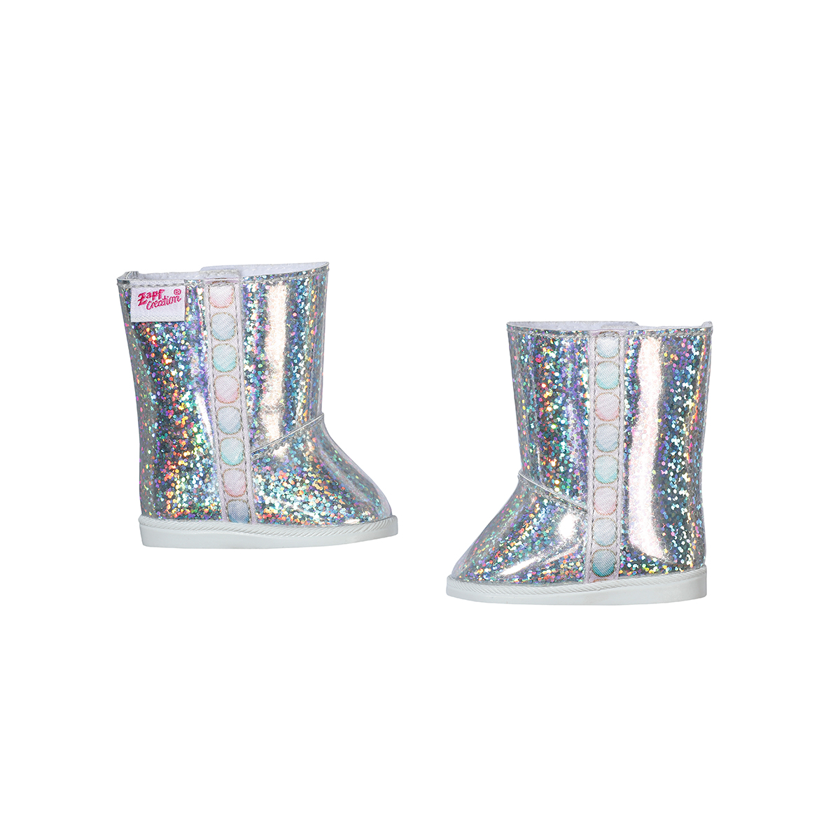 Baby Born Doll Shoes - Silver Boots