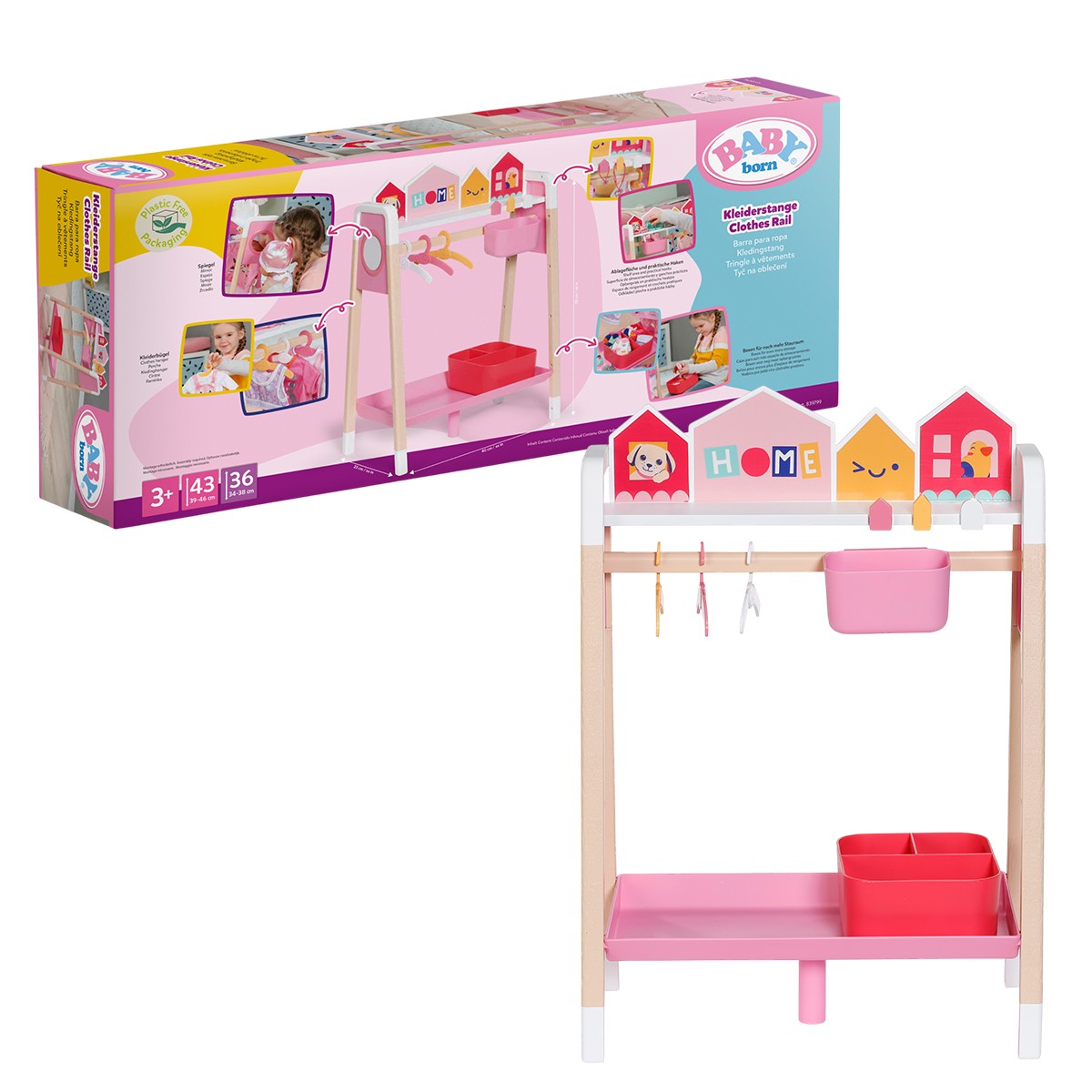 Baby Born Playset - Stylish Clothes Rack