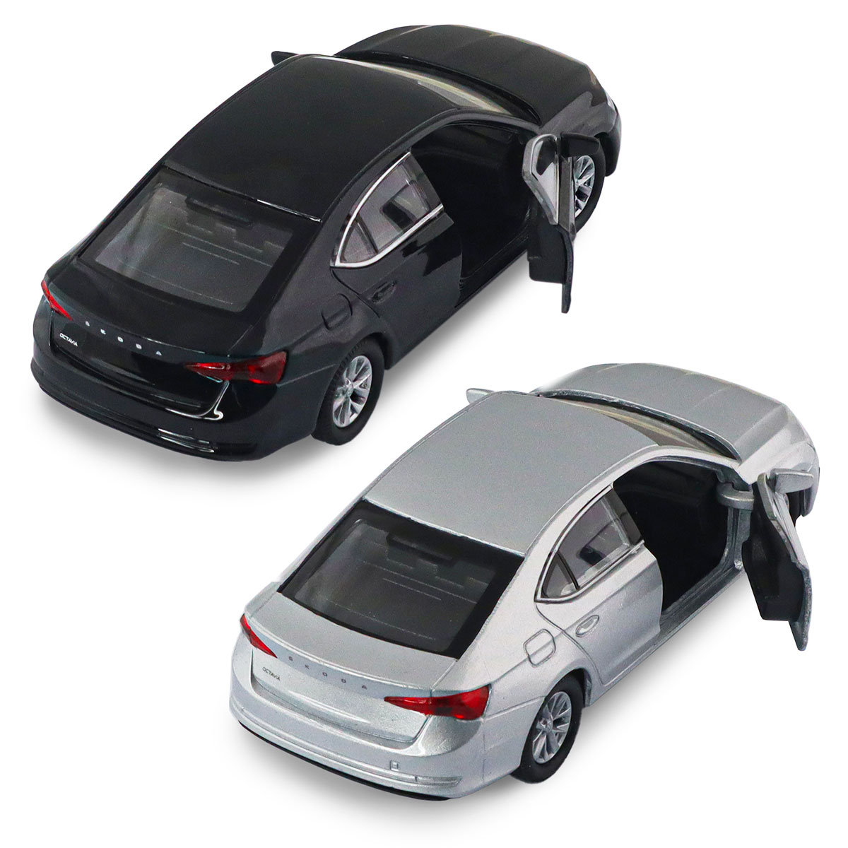 Автомодель - Skoda Octavia (черный, серебристый)