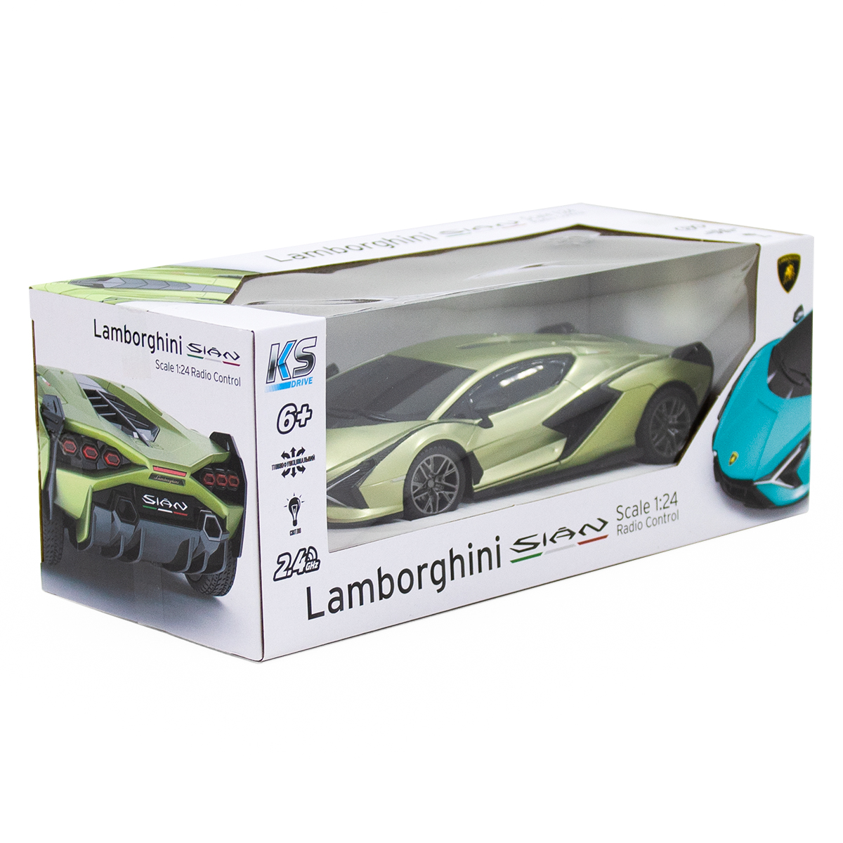 Автомобиль KS Drive на р/у - Lamborghini Sian (1:24, зеленый)