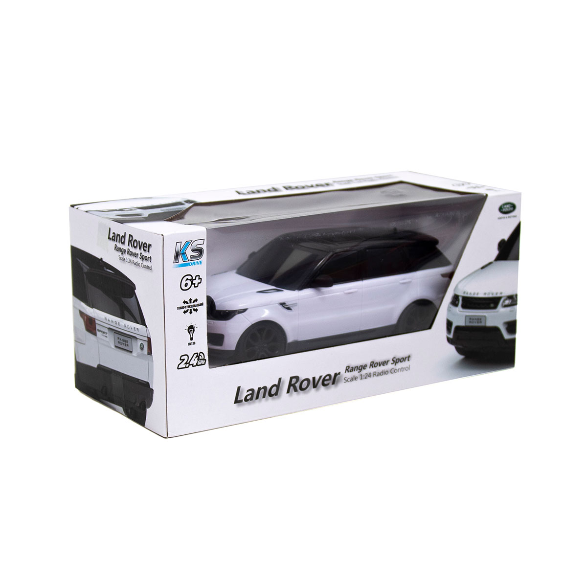 Автомобиль KS Drive на р/у - Land Rover Range Rover Sport (1:24, 2.4Ghz, белый)