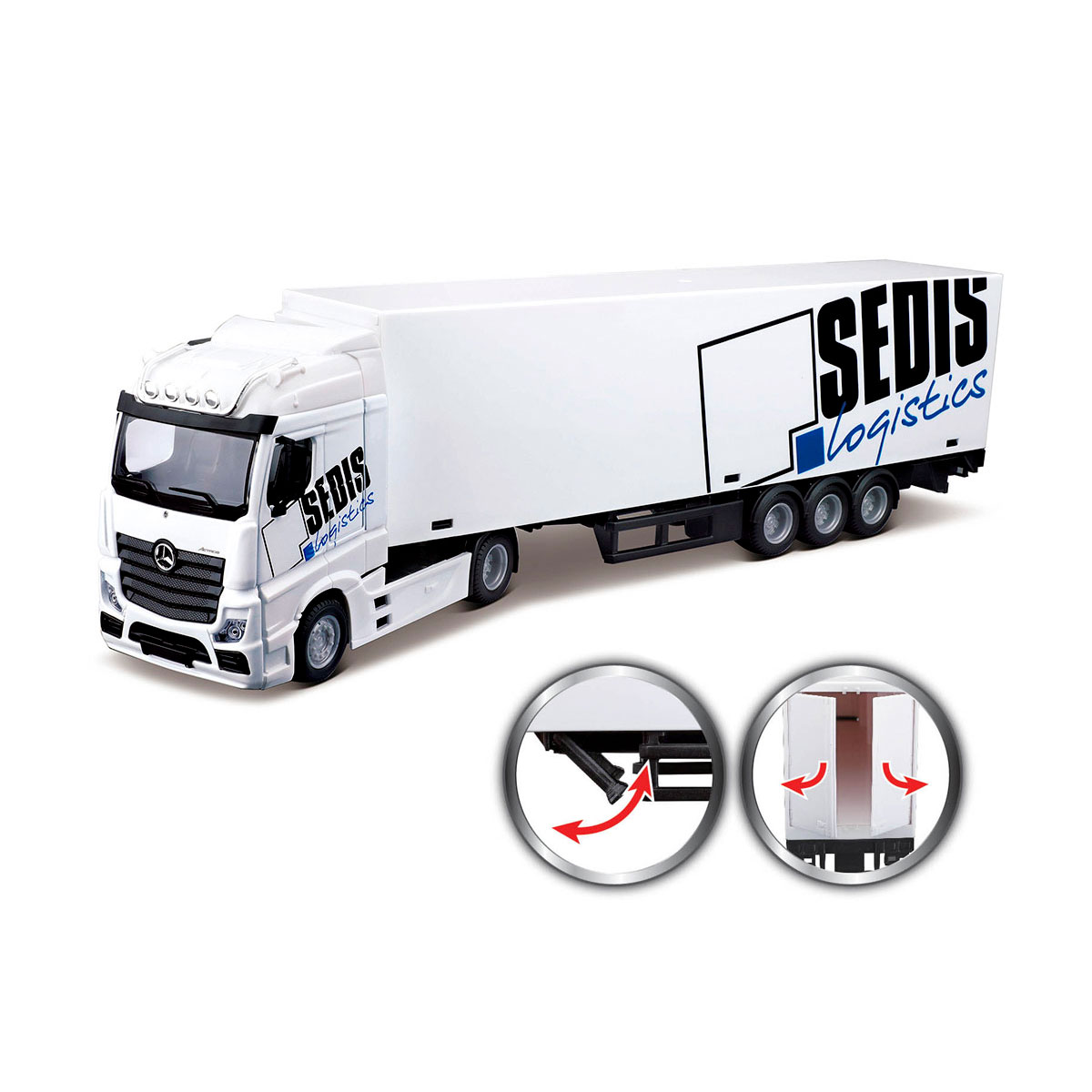 Игровой набор – Фура Mercedes-Benz Actros c погрузчиком