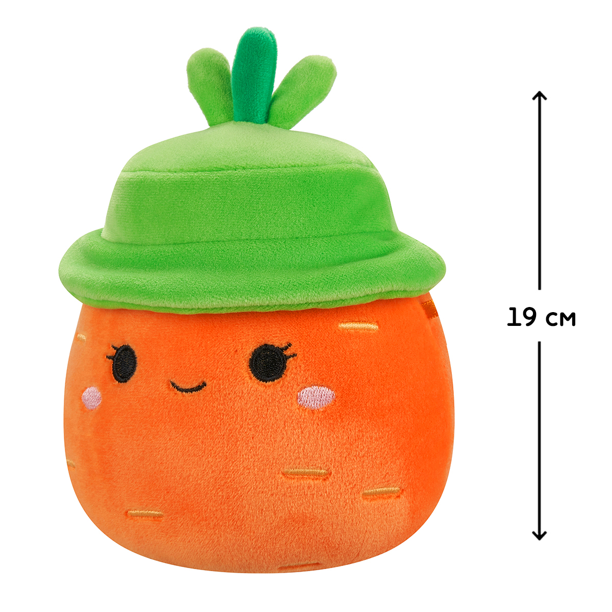 Мягкая игрушка Squishmallows - Морковка Каролина в шляпе (19 cm) Мягкая игрушка Squishmallows - Морковка Каролина в шляпе (19 cm)