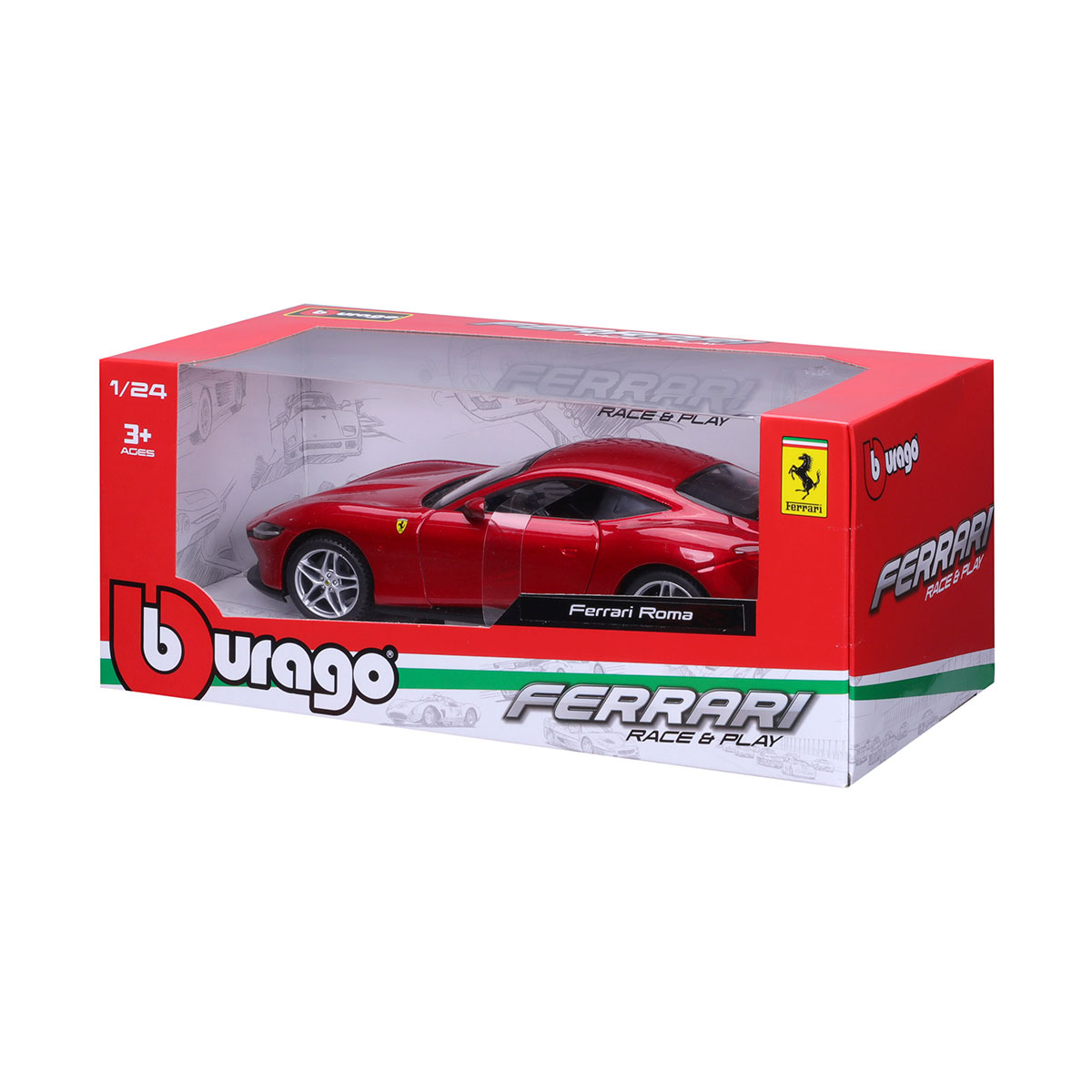 Автомодель - Ferrari Roma (ассорти серый металлик, красный металлик, 1:24)