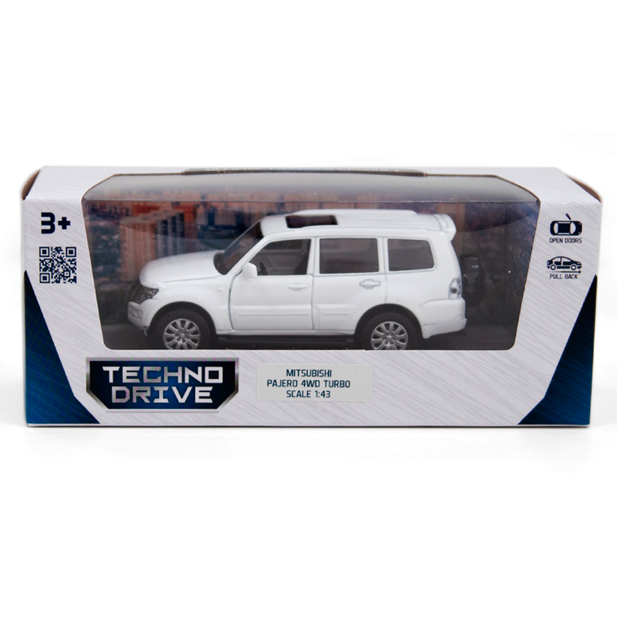 Автомодель - MITSUBISHI PAJERO 4WD TURBO (белый)