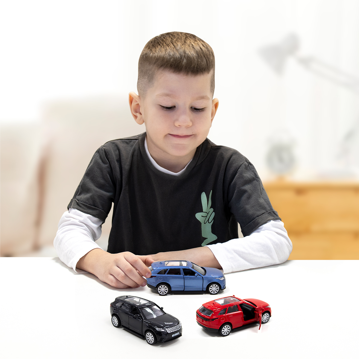 Автомодель - LAND ROVER RANGE ROVER VELAR (синий)