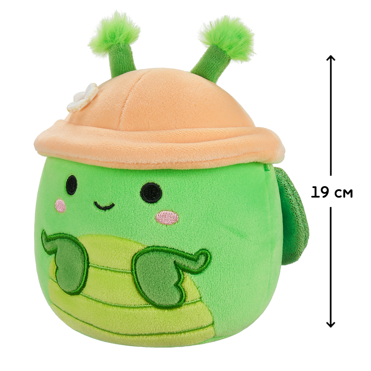 Мягкая игрушка Squishmallows - Богомол Трентон в шляпе (19 cm)