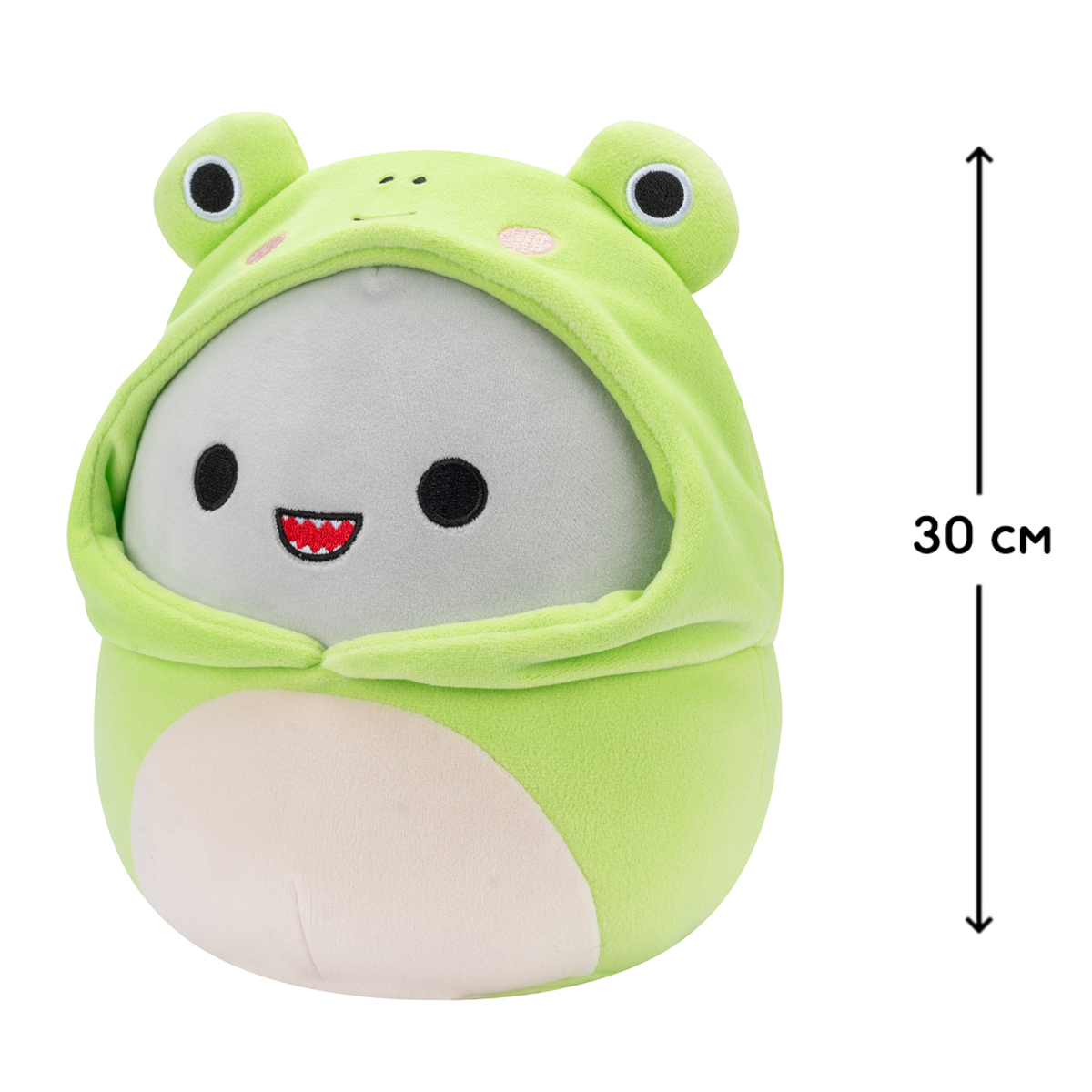Мягкая игрушка Squishmallows - Акула Гордон (30 cm, в одежде) Мягкая игрушка Squishmallows - Акула Гордон (30 cm, в одежде)