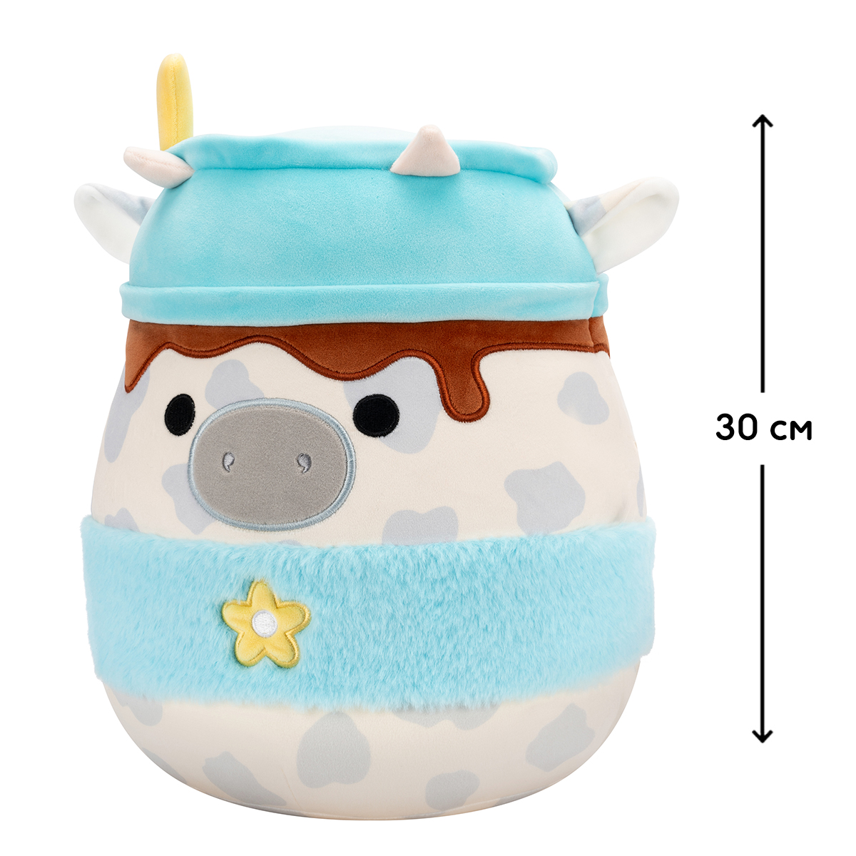 Мягкая игрушка Squishmallows – Серая коровка (30 cm)