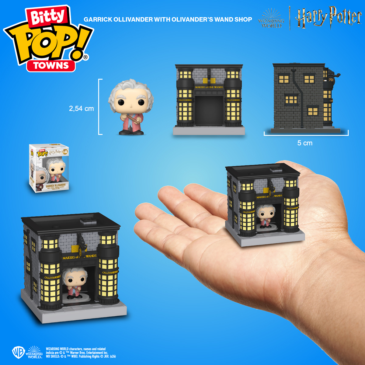 Набор фигурок Bitty Pop! Town серии Гарри Поттер - Олливандер и магазин волшебных палочек
