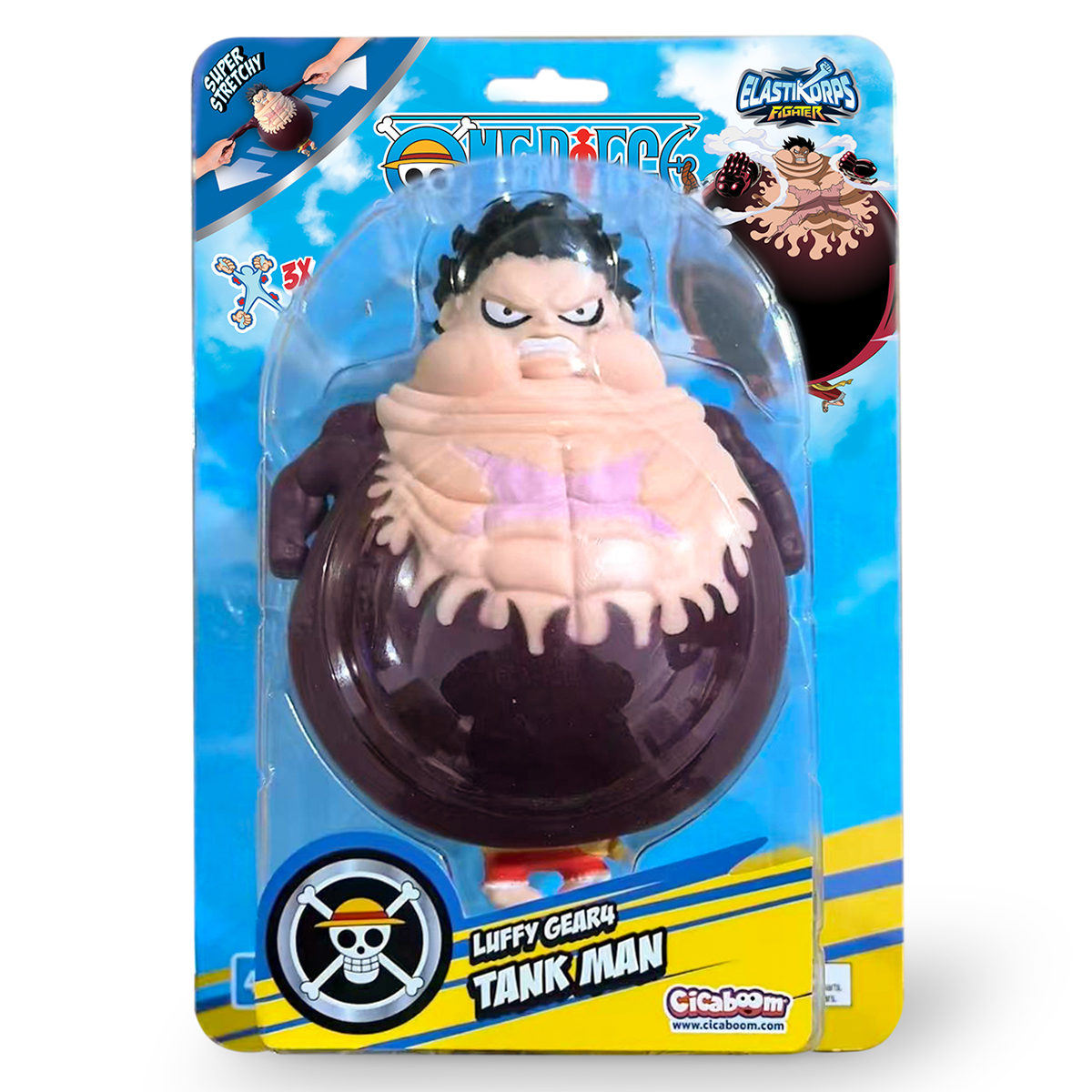 Стретч-игрушка Elastikorps серии One piece – Луффи 4 Гир.Человек-танк