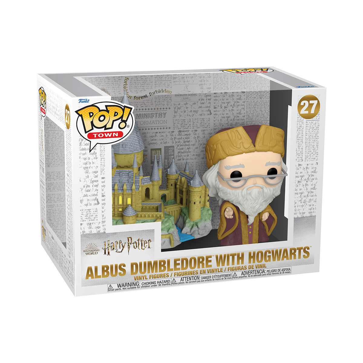Игровая фигурка Funko Pop! Town - Дамблдор с Хогвардсом