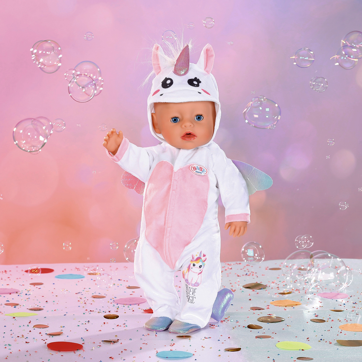 Baby Born Doll Outfit - Unicorn Romper