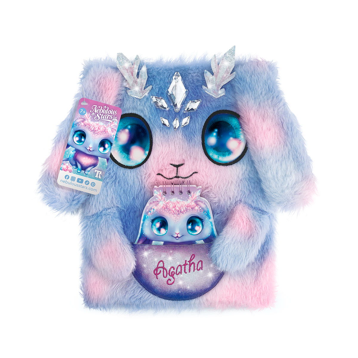 Large Fluffy Notebook 2-in-1 Nebulous Stars - Agatha