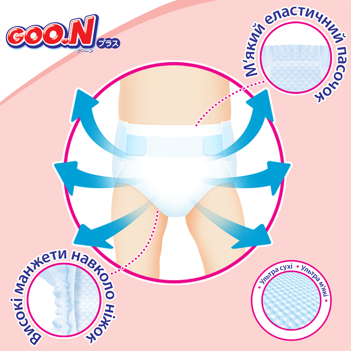 Goo.N Plus Baby Diapers (Size 4(L), 9-14kg, 96pcs) Goo.N Plus Baby Diapers (Size 4(L), 9-14kg, 96pcs)