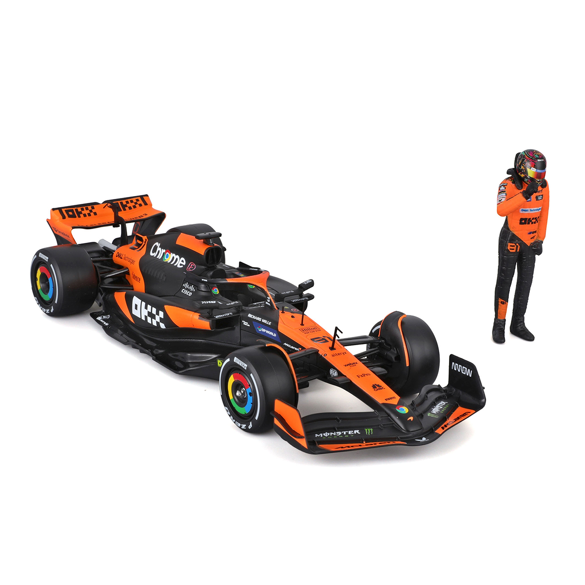 Automodel with Action Figure - McLaren MCL38 (1:24)