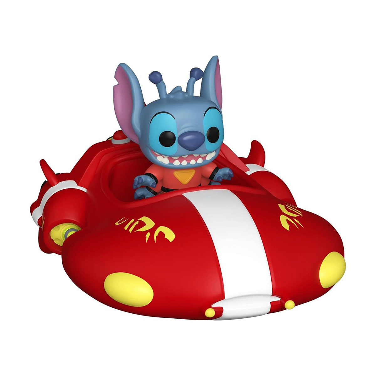 Bitty POP! Ride action figure - Stitch in a red cruiser.