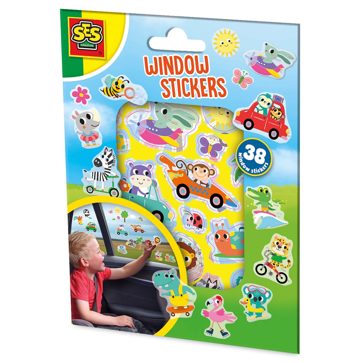 Set of window stickers - Funny animals