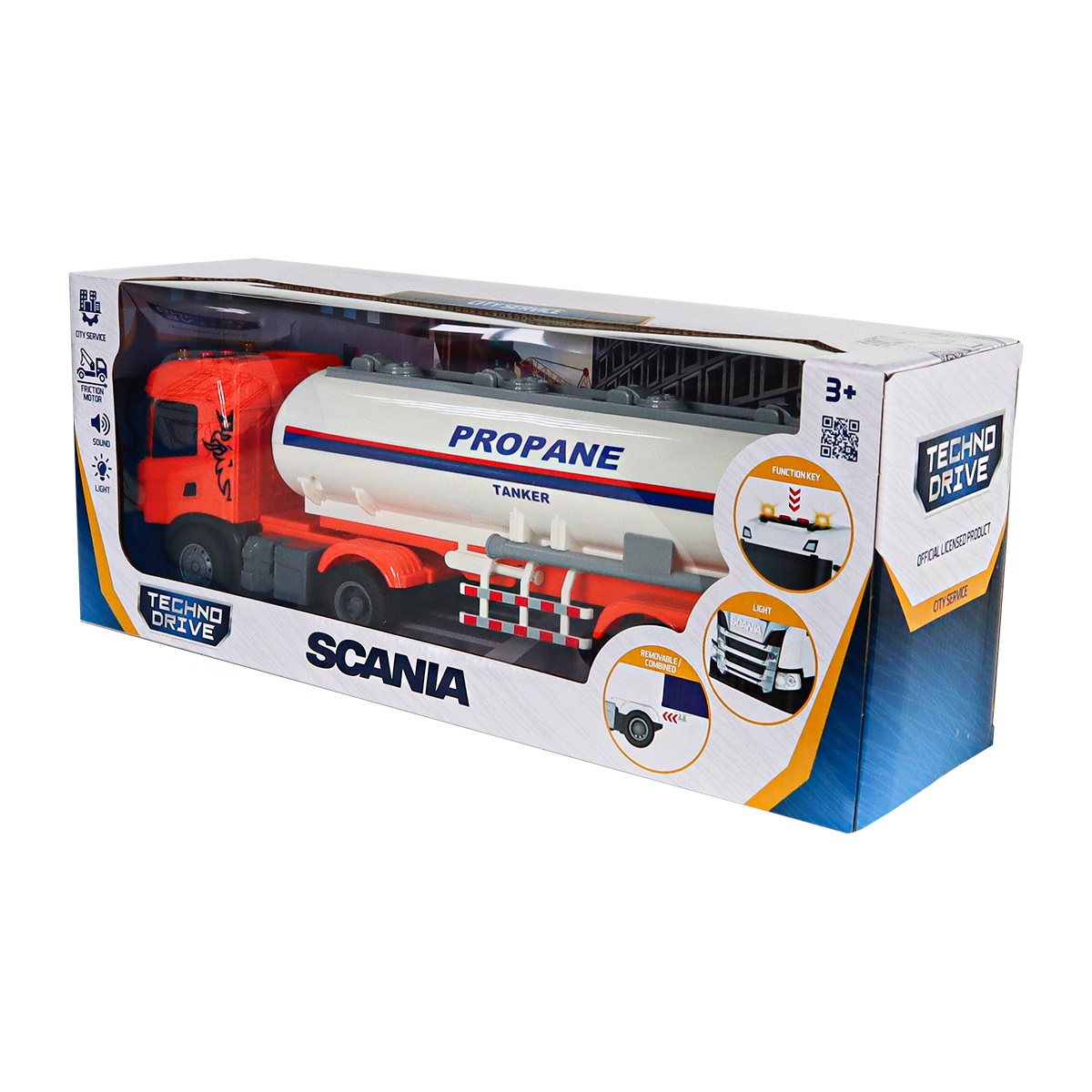 Автомодель серии Large Truck – Автоцистерна Scania (свет, звук)