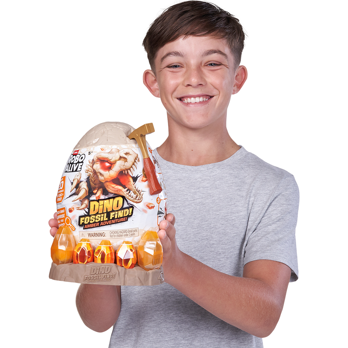 Robo Alive Amber Dinosaur Dig Interactive Surprise Playset