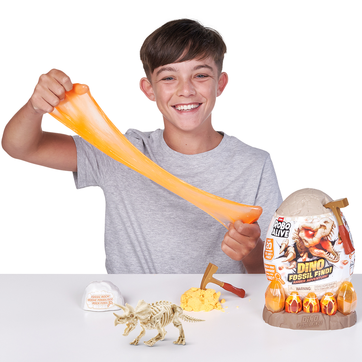 Robo Alive Amber Dinosaur Dig Interactive Surprise Playset