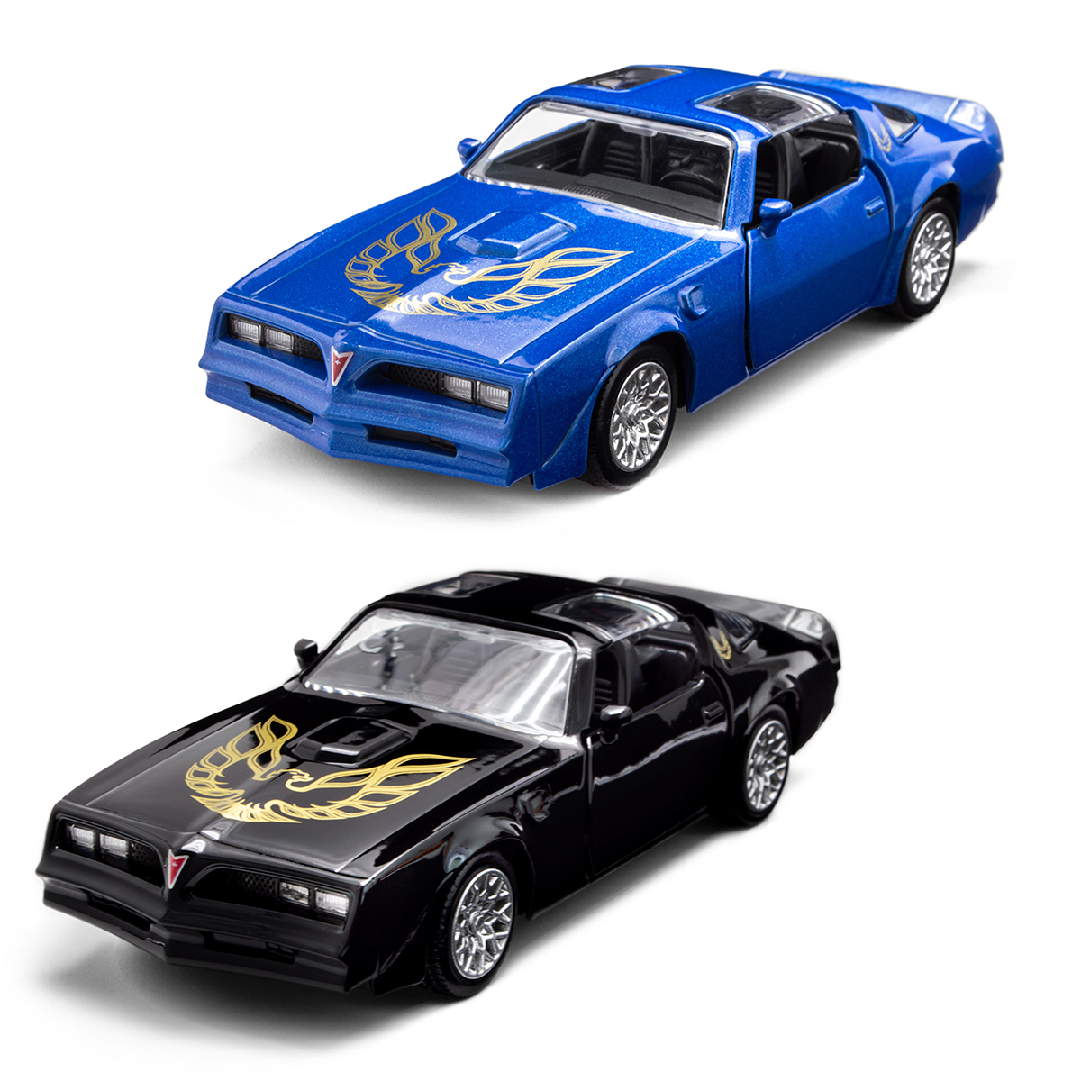 Car model - Pontiac Firebird 1978 (black, blue)
