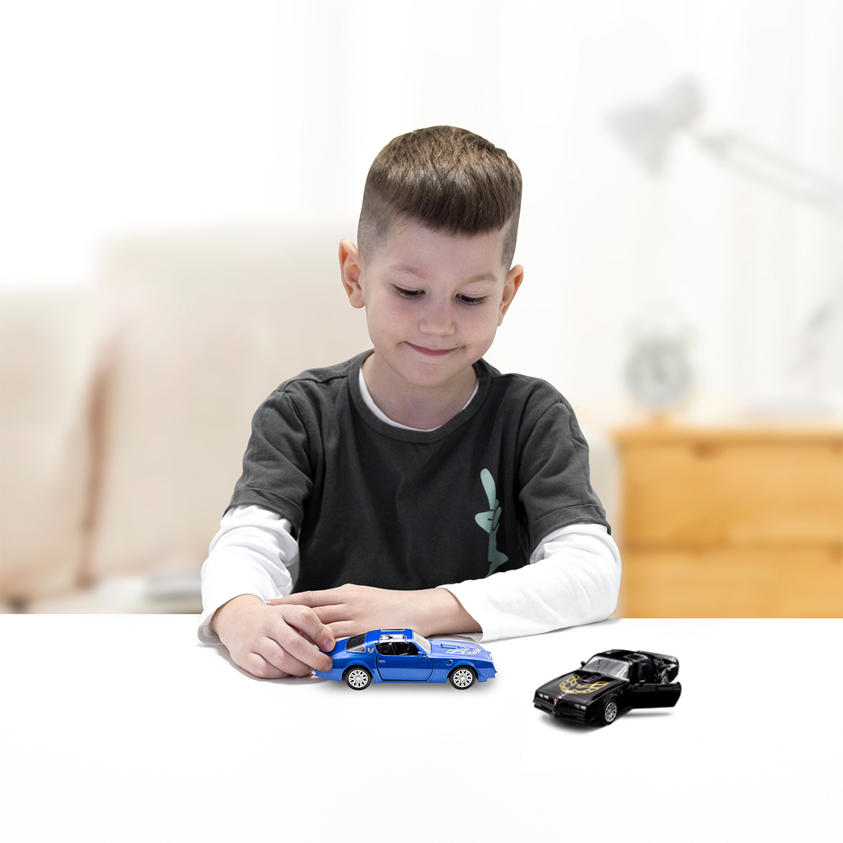 Car model - Pontiac Firebird 1978 (black, blue)