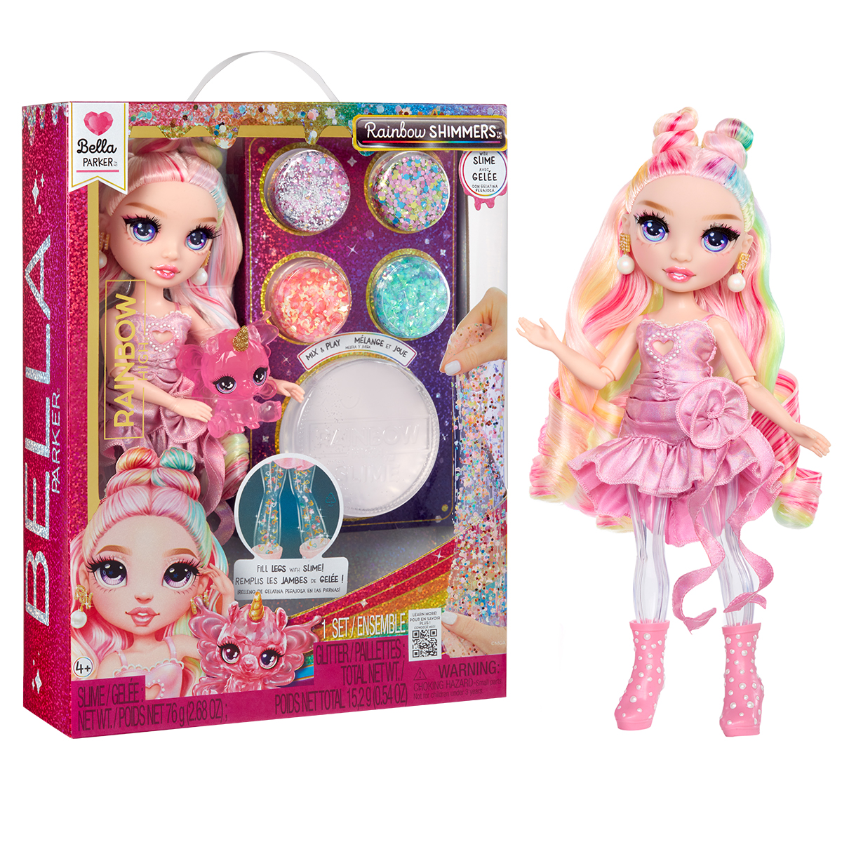 Rainbow Shimmers Rainbow High Doll Playset - Bella
