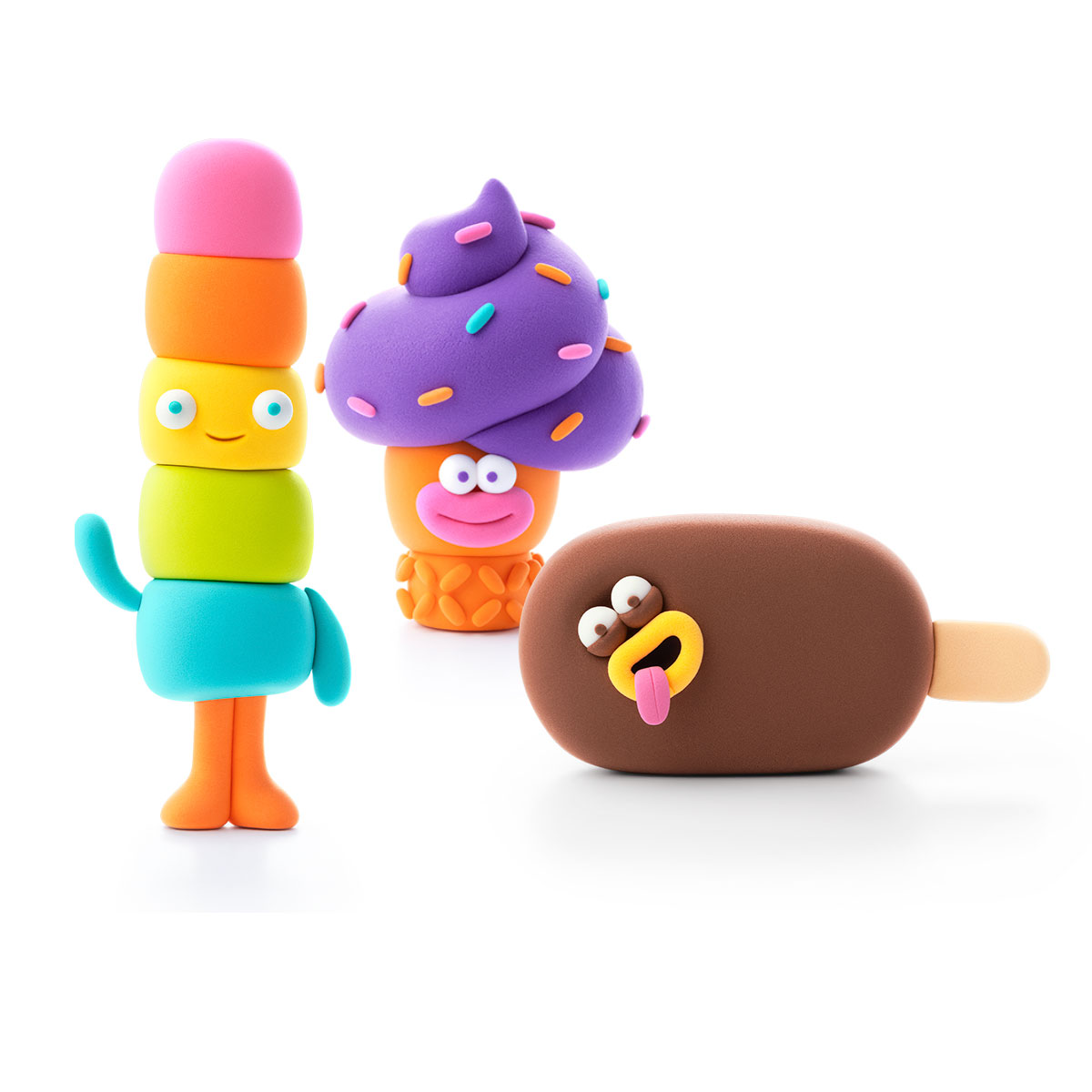 Lipaka Playdough Set - Cool Ice Cream: Tepledic, Tornadic, Choco Bro Lipaka Playdough Set - Cool Ice Cream: Tepledic, Tornadic, Choco Bro
