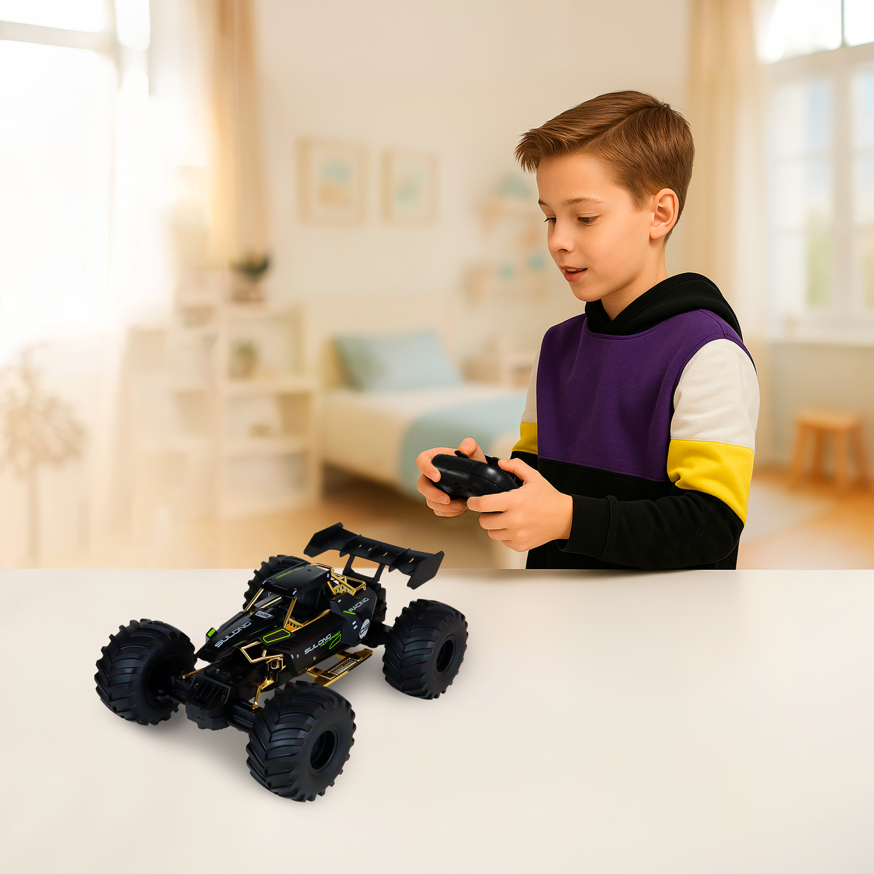 Off-road car on r/u - High Speed (black, metal body, 1:14) Off-road car on r/u - High Speed (black, metal body, 1:14)