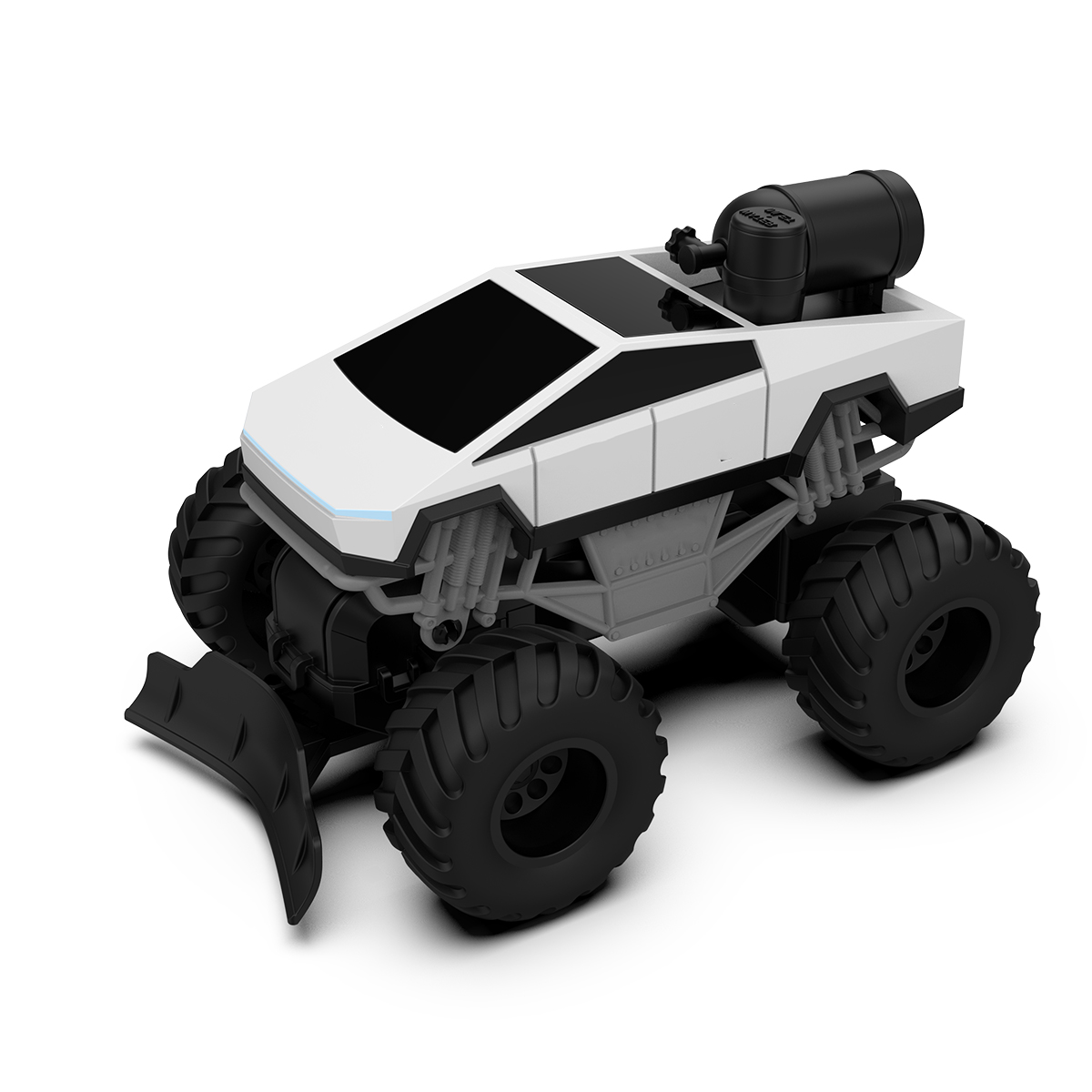 RC Spray Car – Cyber Ride (white, 1:24 scale, exhaust)