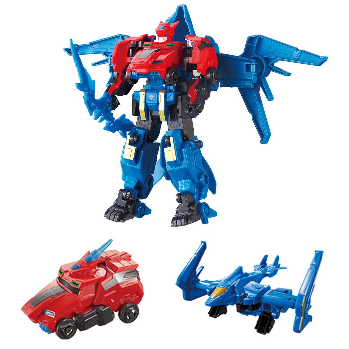 Raptor Bolt Wing Transformer Robot Playset