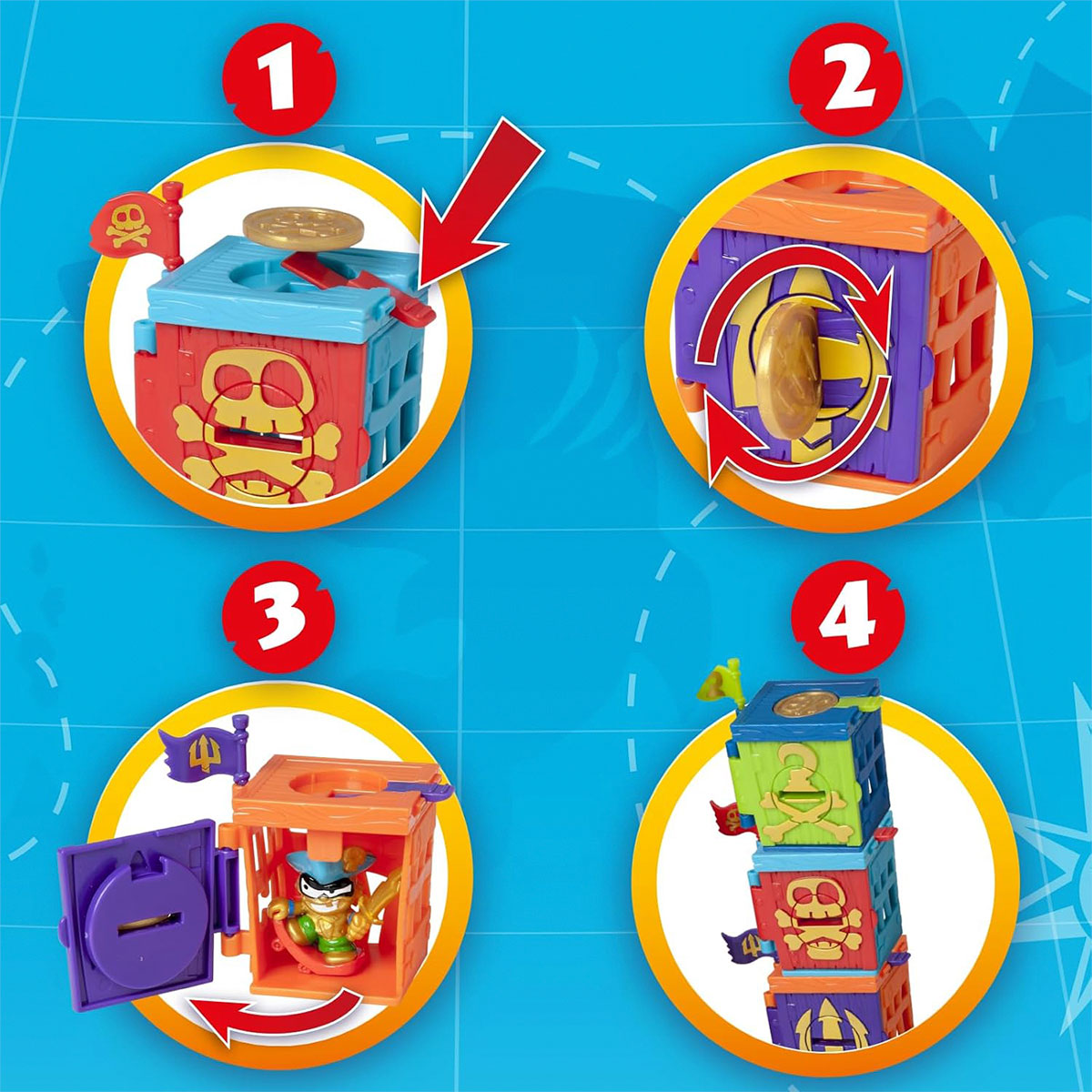 Piratix Golden Treasure Game Pack - Pirate Adventures Piratix Golden Treasure Game Pack - Pirate Adventures